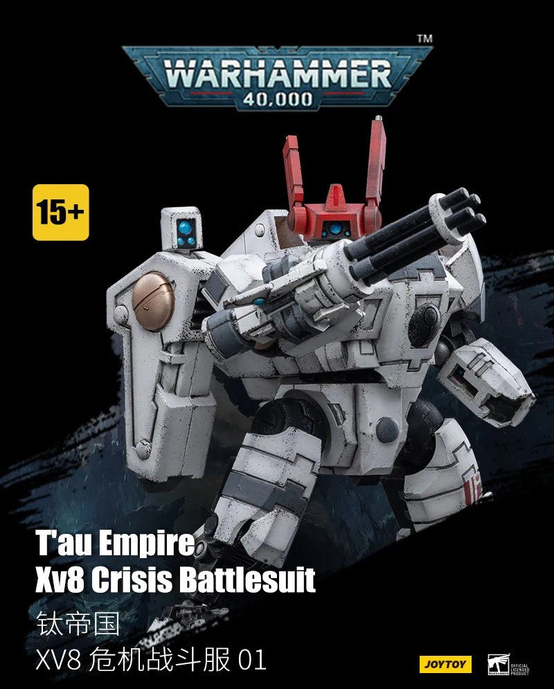 Joy Toy brings the Tau Empire from Warhammer 40k to life with this new series of 1/18 scale figures. It includes interchangeable hands and weapon accessories and stands between 4" and 6" tall.