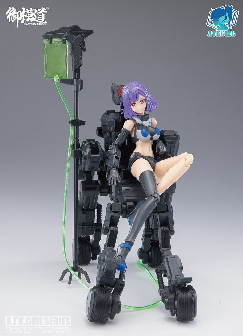Eastern Model Machine A.T.K. Girls is a line of model kits become fully articulated figures once complete. Start collecting the series today! Add to your model kit collection with this Frankenstein A.T.K. Girl! With the included accessories you can create endless, action-packed scenes.