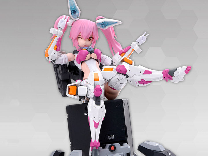 This model kit by Nuke Matrix is yet another addition to their Cyber Forest Fantasy Girls lineup. The Cyber Forest Remote Attack Battle Base Info Tactician features pieces to build weapons and accessories with a wide range of motion along with a battle base.