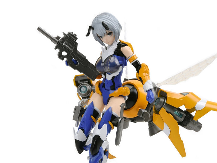 Liu Li, the third-generation swordsman from the animation "Hinabachi-B.E.E.", gets a new 1/12 scale figure model kit from Nuke Matrix! She's jointed for full poseability after assembly, and she comes with various weapons and a stand to support her in airborne poses.