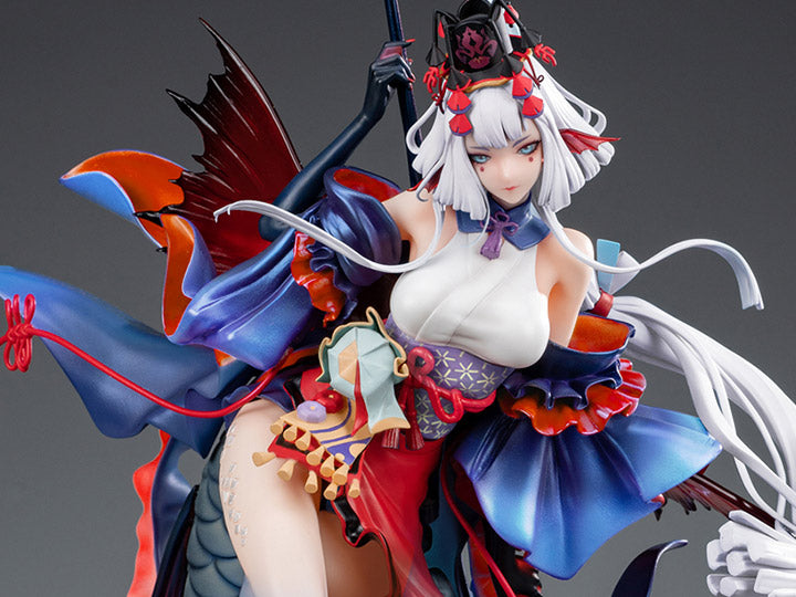 From the mobile game, Onmyoji comes a 1/4th scale figure of the character Senhime. Standing nearly 20 inches, this figure will make a statement in any collection!