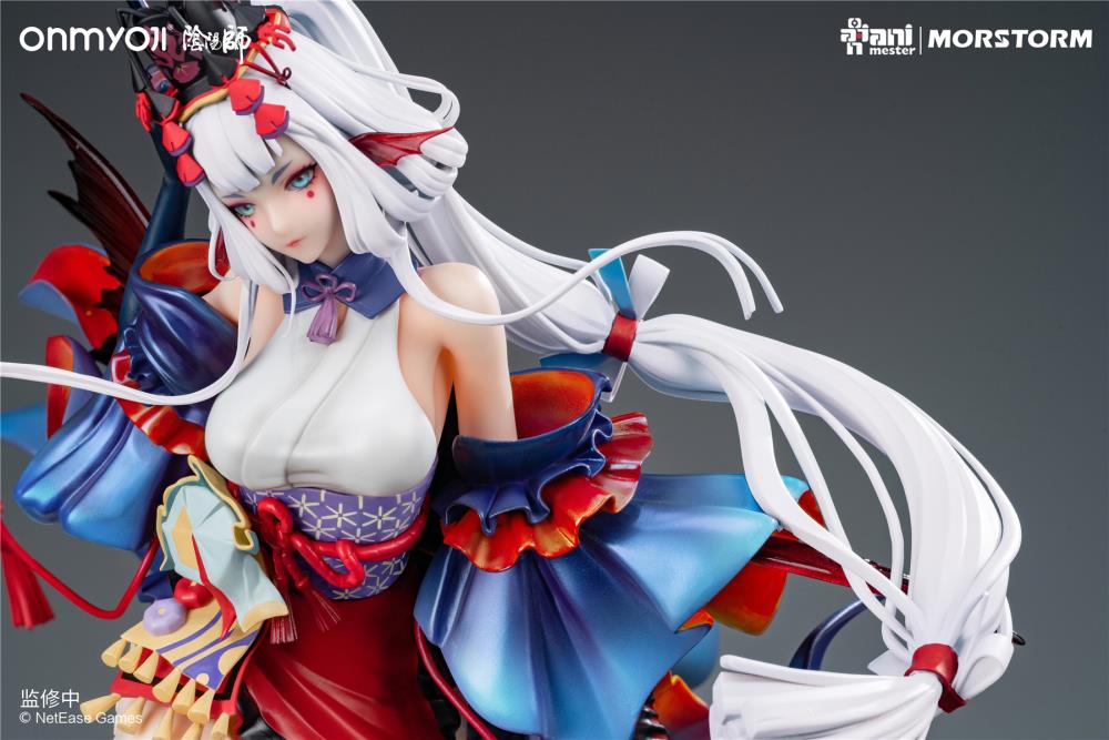 From the mobile game, Onmyoji comes a 1/4th scale figure of the character Senhime. Standing nearly 20 inches, this figure will make a statement in any collection!