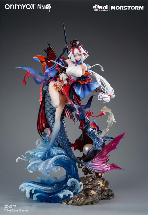 From the mobile game, Onmyoji comes a 1/4th scale figure of the character Senhime. Standing nearly 20 inches, this figure will make a statement in any collection!