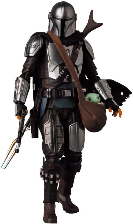 The Mandalorian joins the MAFEX line once again. This time from season 2 of the hit Star Wars series! He features updated thigh armor and includes a satchel to carry Grogu.