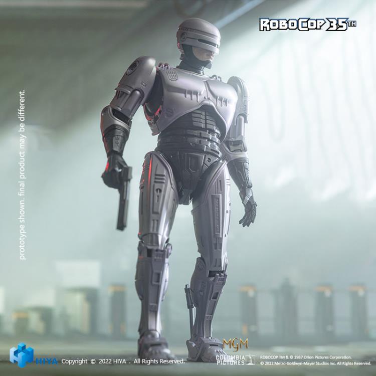 In celebrating the RoboCop (1987) film's 35th anniversary, Hiya brings the first item of the EXQUISITE SUPER Series - a RoboCop 1/12 scale die-cast action figure. He features 23 points of articulation for maximum poseability and includes a wide variety of interchangeable parts and weapons.