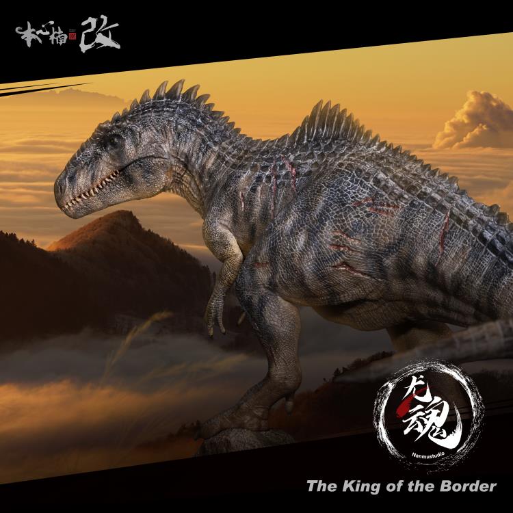 From Nanmu Studio, the Soul of a Dragon series Giganotosaurus King of the Border is a must have for any dinosaur enthusiast. This realistically sculpted Giganotosaurus Gustave is in 1/35 scale and features an exquisite painted finish.