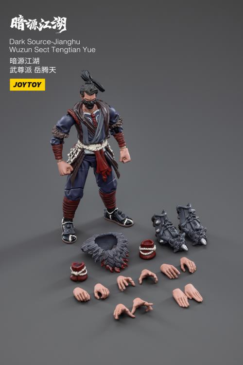 Joy Toy Dark Source JiangHu Wuzun Sect Tengtian Yue figure is incredibly detailed in 1/18 scale. JoyToy, each figure is highly articulated and includes accessories. 