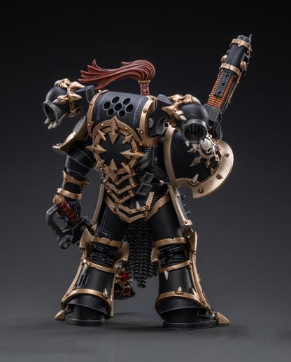 Joy Toy brings the Black Legion Havocs Champion Brother Slael to life with this 1/18 scale figure. The JoyToy Black Legion is a Traitor Legion of Chaos Space Marines that is the first in infamy, if not in treachery, whose name resounds as a curse throughout the scattered and war-torn realms of Humanity. Recreate the most important battles with this highly detailed and articulated figure.