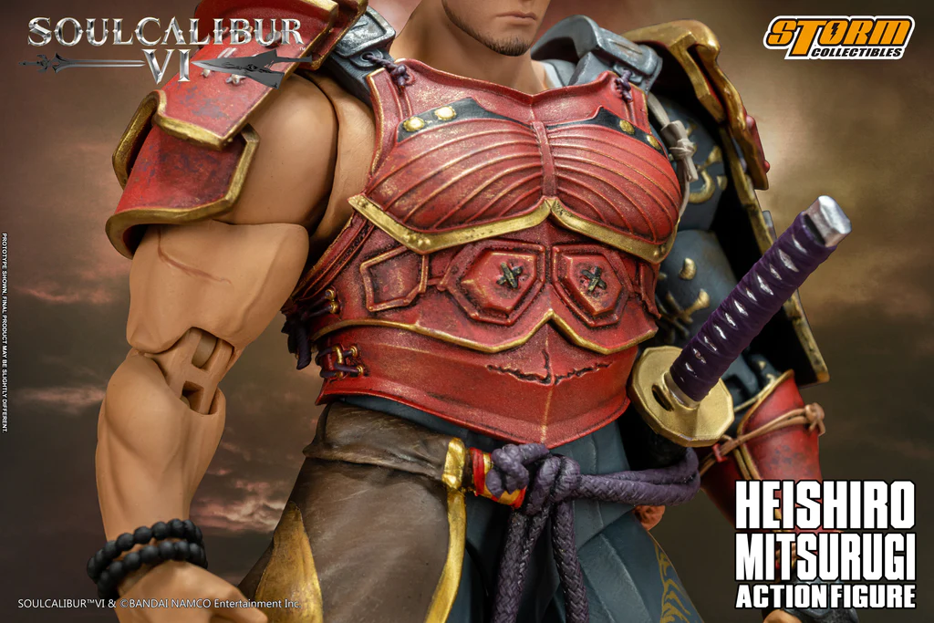 HEISHIRO MITSURUGI will be the first character to be released from Soulcalibur seires. Mitsurugi is the most iconic playable character that appears in every Soulcalibur game. He is a master swordsman turned wandering mercenary from Japan ever looking for the ultimate sword and a challenge, who is a rival of Taki and Algol and the enemy of Setsuka. Mitsurugi has only one goal in mind, is to seek out the strongest warrior and challenge them to a duel then become the strongest warrior in history. 