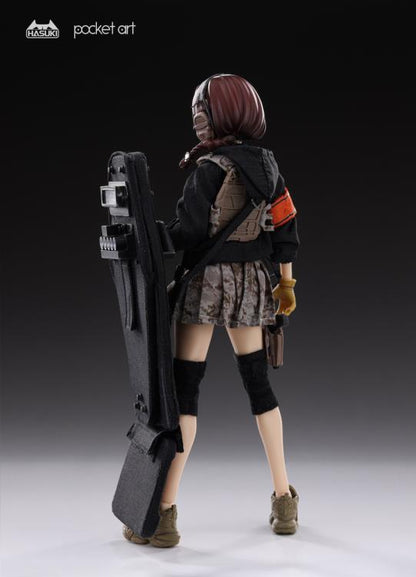 This 1/12 scale figure is loaded with accessories and several points of articulation for customization and display! The newest of the Pocket Art series, this Uzukirei figure will make a unique addition to your collection!  Sasha Habe figure sold separately.