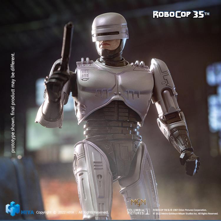 In celebrating the RoboCop (1987) film's 35th anniversary, Hiya brings the first item of the EXQUISITE SUPER Series - a RoboCop 1/12 scale die-cast action figure. He features 23 points of articulation for maximum poseability and includes a wide variety of interchangeable parts and weapons.