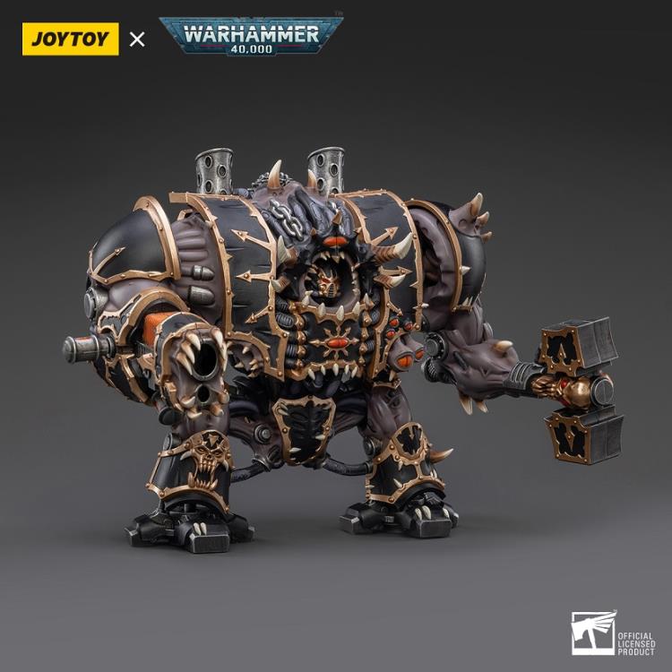 Joy Toy brings the Black Legion Helbrute to life with this 1/18 scale figure. The JoyToy Black Legion is a Traitor Legion of Chaos Space Marines that is the first in infamy, if not in treachery, whose name resounds as a curse throughout the scattered and war-torn realms of Humanity. Recreate the most important battles with this highly detailed and articulated figure.