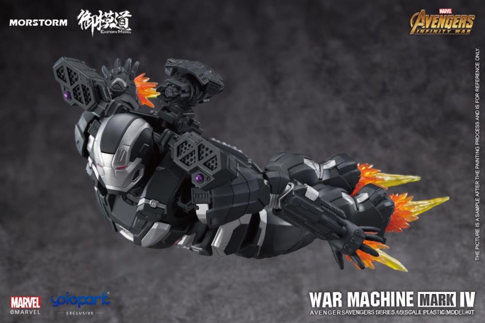 From the global blockbuster Avengers: Infinity War film comes a new model kit of the armed-to-the-teeth War Machine! This impressive model kit features a deep variety of option to customize War Machine with and in high detail as well. Recreate your favorite scenes from the show or envision your own action packed moments with this model kit! Order yours today!