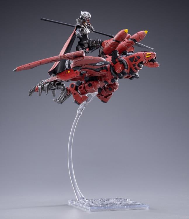 Joy Toy Battle for the Stars Saluk Flame Dragon Cavalry (Crimson) 1/18 Scale Set. Originally, JoyToy Flame Dragons inhabited a planet abound with active volcanos. The severe natural environment there forced Flame Dragons to evolve scales that are nearly unbreakable and fireproof. 