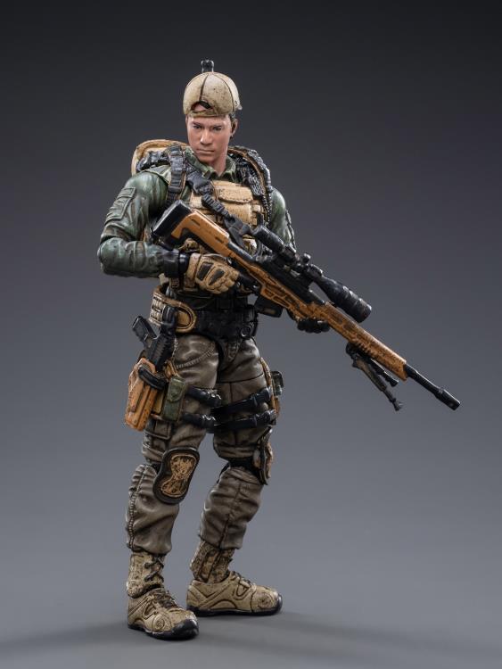 From Joy Toy, this Freedom Militia 01 figure is incredibly detailed in 1/18 scale. It is highly articulated and includes weapon accessories as well as several pieces of removable gear.