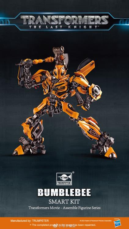 From Trumpeter comes the Transformers: The Last Knight Bumblebee Smart Kit 07! This model kit has over 70 pieces and requires no nipper or glue to put it together, making for easy assembly. Upon completion, this figure stands at just under 4 inches tall and has 27 points of articulation. Interchangeable parts and accessories are the icing on the cake, making for an even great number of display possibilities.