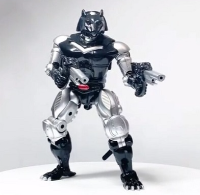 TransArt introduces their release BWM-04 Black Agent! The shiny black coloring scheme looks great, and they even managed to get a lot of details in this figure. BWM-04 Black Agent is Masterpiece scaled and includes moveable joints, mini cassette tape, and is approximately 6.5-inches tall in robot mode.