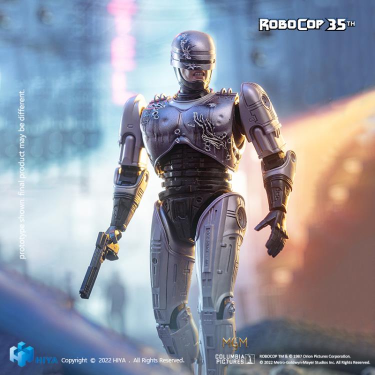 In celebrating the RoboCop (1987) film's 35th anniversary, Hiya brings the first item of the EXQUISITE SUPER Series - a RoboCop 1/12 scale die-cast action figure. He features 23 points of articulation for maximum poseability and includes a wide variety of interchangeable parts and weapons.