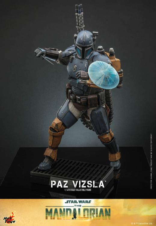 Paz Vizsla is a brawny warrior encased in the strongest beskar armor. A descendant of the esteemed House Vizsla, he comes from a long line of leaders spanning the centuries.  In anticipation to the debut of the new season of The Mandalorian™ live action series, Hot Toys is excited to officially present the 1/6th scale Paz Vizsla collectible figure!