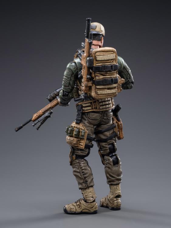 From Joy Toy, this Freedom Militia 01 figure is incredibly detailed in 1/18 scale. It is highly articulated and includes weapon accessories as well as several pieces of removable gear.