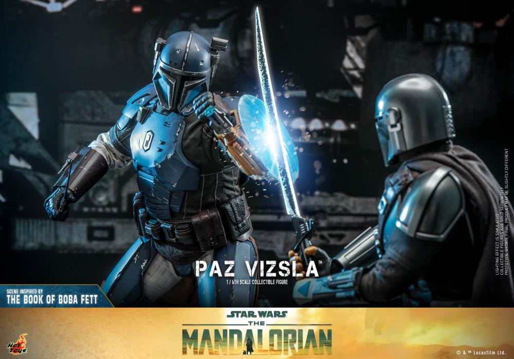 Paz Vizsla is a brawny warrior encased in the strongest beskar armor. A descendant of the esteemed House Vizsla, he comes from a long line of leaders spanning the centuries.  In anticipation to the debut of the new season of The Mandalorian™ live action series, Hot Toys is excited to officially present the 1/6th scale Paz Vizsla collectible figure!