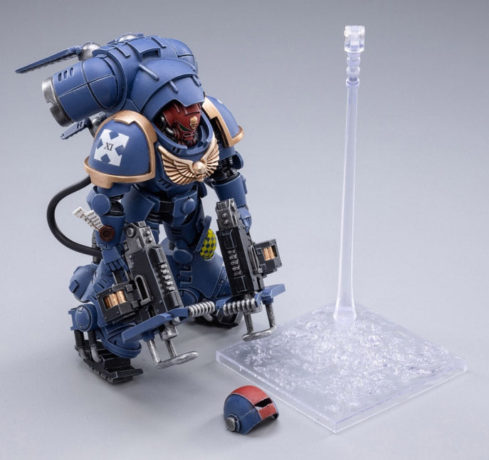 Joy Toy brings the Inceptors to life with this set of Warhammer 40K Ultramarines Primaris Inceptors box of 3 figures. The JoyToy Ultramarines are the most elite of the Space Marine Chapters in the Imperium of Man. Recreate the most important battles with this set of highly disciplined and courageous warriors.