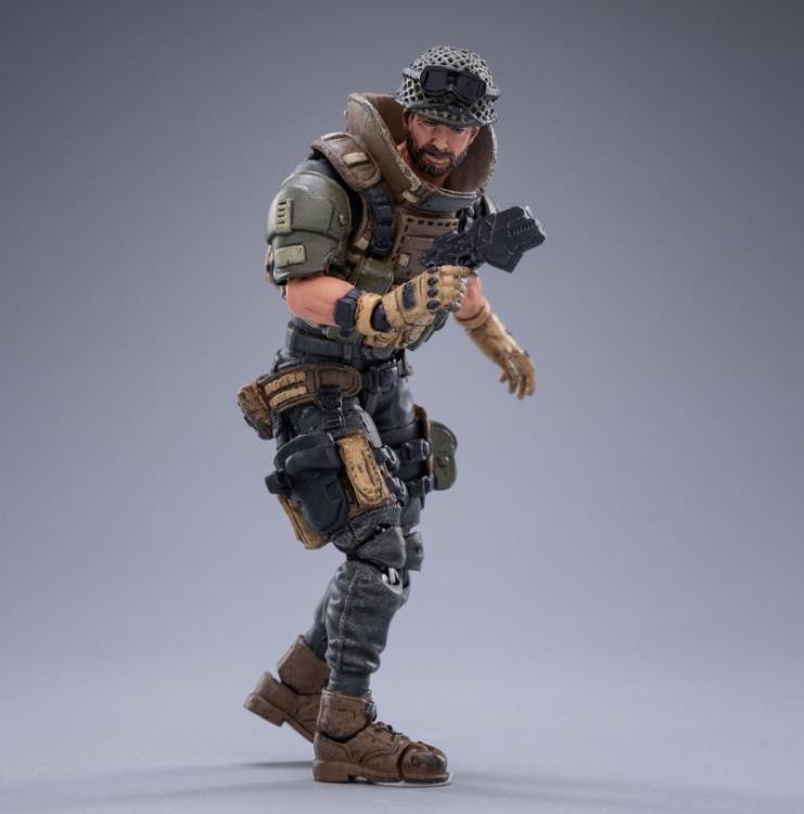 Joy Toy Gregson figure is incredibly detailed in 1/18 scale. JoyToy figure is highly articulated and includes weapon accessories as well as several pieces of removable gear.