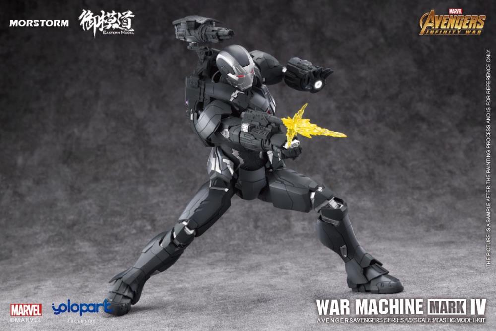 From the global blockbuster Avengers: Infinity War film comes a new model kit of the armed-to-the-teeth War Machine! This impressive model kit features a deep variety of option to customize War Machine with and in high detail as well. Recreate your favorite scenes from the show or envision your own action packed moments with this model kit! Order yours today!