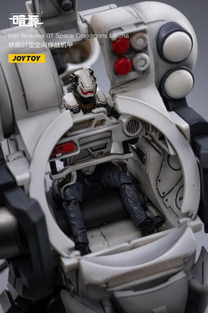 Joy Toy Dark Source Iron Wrecker 07 Space Operations Mecha 1/25 Scale Action Figure JT2207. JoyToy military vehicle series continues with the Iron Wrecker 07 Space Operations Mecha and pilot figure!