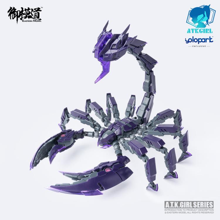 Add to your Eastern Model Hobby Max 1/12 Scale model kit collection with this Scorpion Serket inspired  Machine A.T.K. Girl! With the included stand and accessories you can create endless, action-packed scenes.