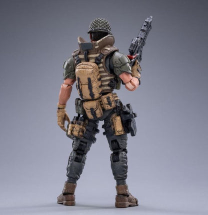 Joy Toy Gregson figure is incredibly detailed in 1/18 scale. JoyToy figure is highly articulated and includes weapon accessories as well as several pieces of removable gear.