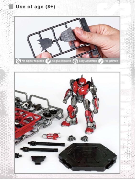 From Trumpeter comes the Transformers Cliffjumper model kit! This model kit is comprised of pre-painted pieces. When complete Cliffjumper will stand 3.5 inches tall and features a great range of articulation.