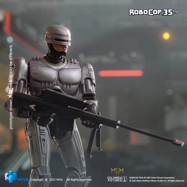 In celebrating the RoboCop (1987) film's 35th anniversary, Hiya brings the first item of the EXQUISITE SUPER Series - a RoboCop 1/12 scale die-cast action figure. He features 23 points of articulation for maximum poseability and includes a wide variety of interchangeable parts and weapons.