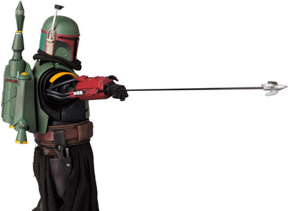 Boba Fett once again joins the MAFEX line. This time from his appearance from The Mandalorian! Boba features premium detail and articulation and includes several weapons and accessories for a wide variety of display options.