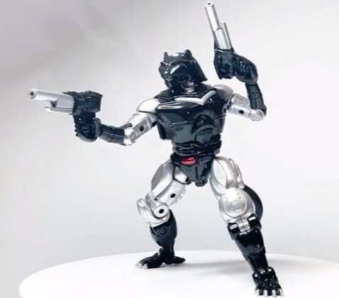 TransArt introduces their release BWM-04 Black Agent! The shiny black coloring scheme looks great, and they even managed to get a lot of details in this figure. BWM-04 Black Agent is Masterpiece scaled and includes moveable joints, mini cassette tape, and is approximately 6.5-inches tall in robot mode.