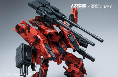    Big Fire Bird brings you their new figure, Red Jackal! This new Bigfirebird build figure BV-02R can convert between robot mode, tank mode, and turret mode and stands almost 7 inches tall. This figure comes with several weapons and accessories for a wide array of poses.