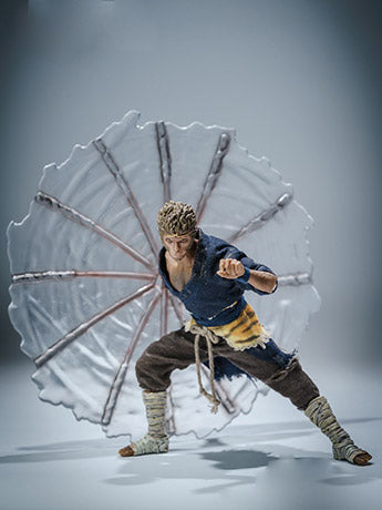 This accessory is perfect with 1/12 scale articulated figure of the martial artist monk Wukong measures around 6.5 inches tall and features real fabric clothing, alternate hands, monkey mask, beaded necklace, 2 bananas, and his monk staff. 