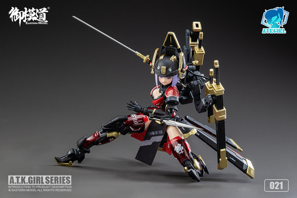 Eastern Model Hobby Max A.T.K. Girl Brocade-Clad Elite Guard (Jinyi Wei JW021) 1/12 Scale Model Kit. Add to your model kit collection with this Brocade-Clad Elite Guard, Jinyi Wei inspired A.T.K. Girl! With the included stand and accessories you can create endless, action-packed scenes. 