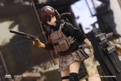 This 1/12 scale figure is loaded with accessories and several points of articulation for customization and display! The newest of the Pocket Art series, this Uzukirei figure will make a unique addition to your collection!  Sasha Habe figure sold separately.