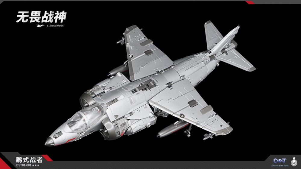 From Dream Star Toys comes Slingshoot! This highly detailed figure transforms from robot to plane mode. 