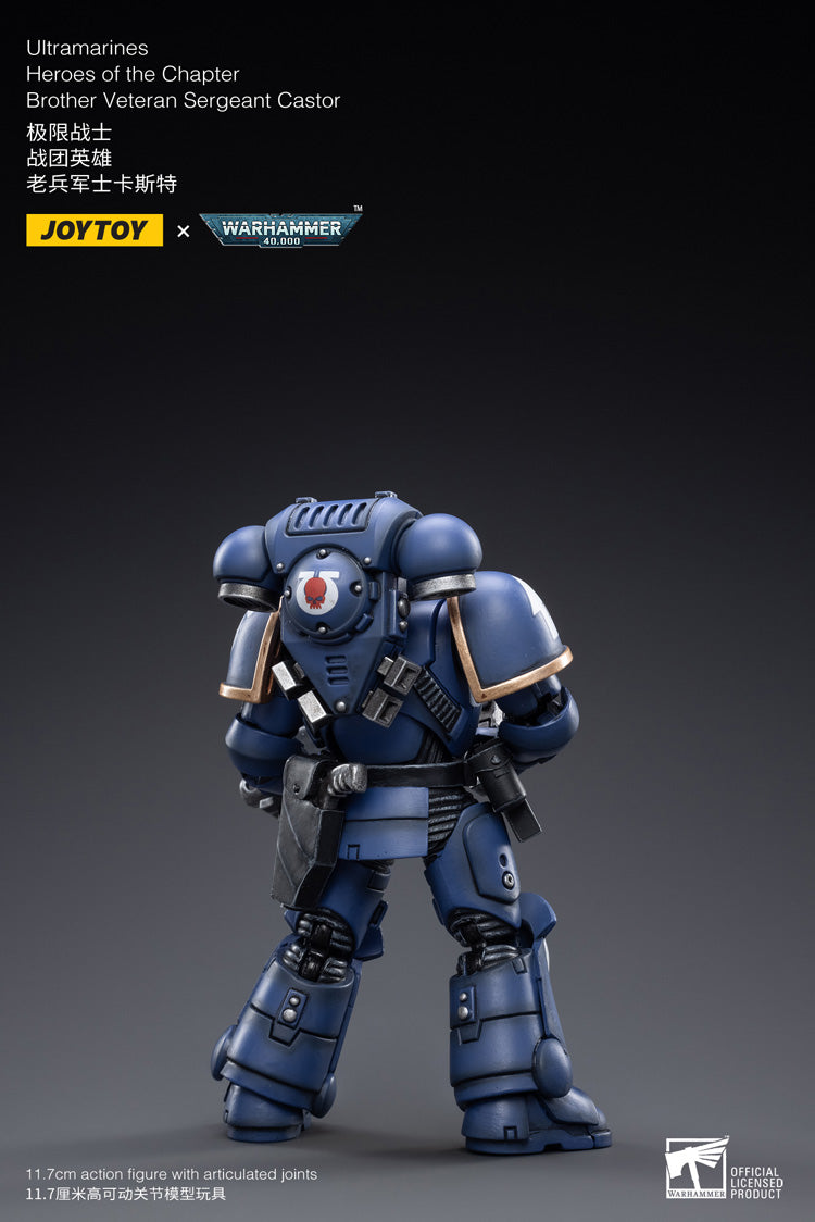 The most elite of the Space Marine Chapters in the Imperium of Man, Joy Toy brings the Ultramarines from Warhammer 40k to life with this new series of 1/18 scale figures. Each JoyToy figure includes interchangeable hands and weapon accessories and stands between 4″ and 6″ tall.