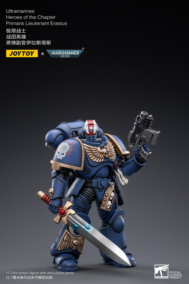 The most elite of the Space Marine Chapters in the Imperium of Man, Joy Toy brings the Ultramarines from Warhammer 40k to life with this new series of 1/18 scale figures. Each JoyToy figure includes interchangeable hands and weapon accessories and stands between 4″ and 6″ tall.