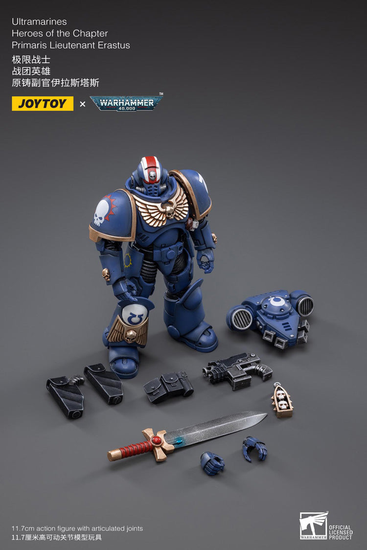 The most elite of the Space Marine Chapters in the Imperium of Man, Joy Toy brings the Ultramarines from Warhammer 40k to life with this new series of 1/18 scale figures. Each JoyToy figure includes interchangeable hands and weapon accessories and stands between 4″ and 6″ tall.