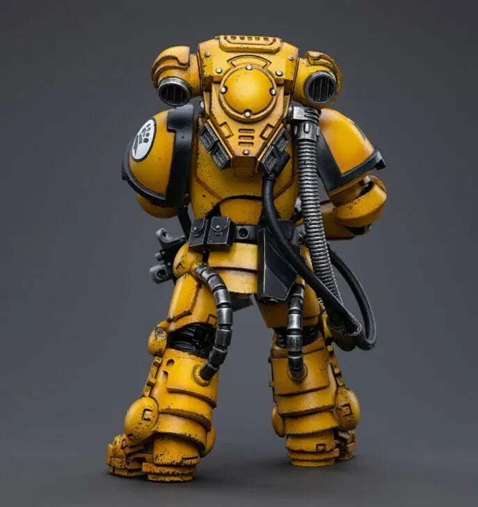 Joy Toy brings the Imperial Fists from Warhammer 40k to life with this new series of 1/18 scale figures. JoyToy, each figure includes interchangeable hands and weapon accessories and stands between 4″ and 6″ tall.