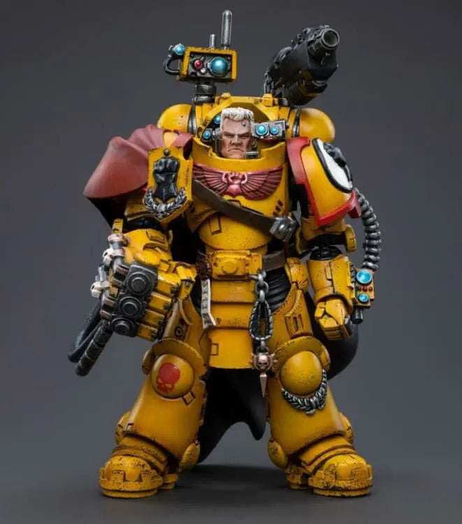 Joy Toy brings the Imperial Fists from Warhammer 40k to life with this new series of 1/18 scale figures. JoyToy, each figure includes interchangeable hands and weapon accessories and stands between 4″ and 6″ tall.