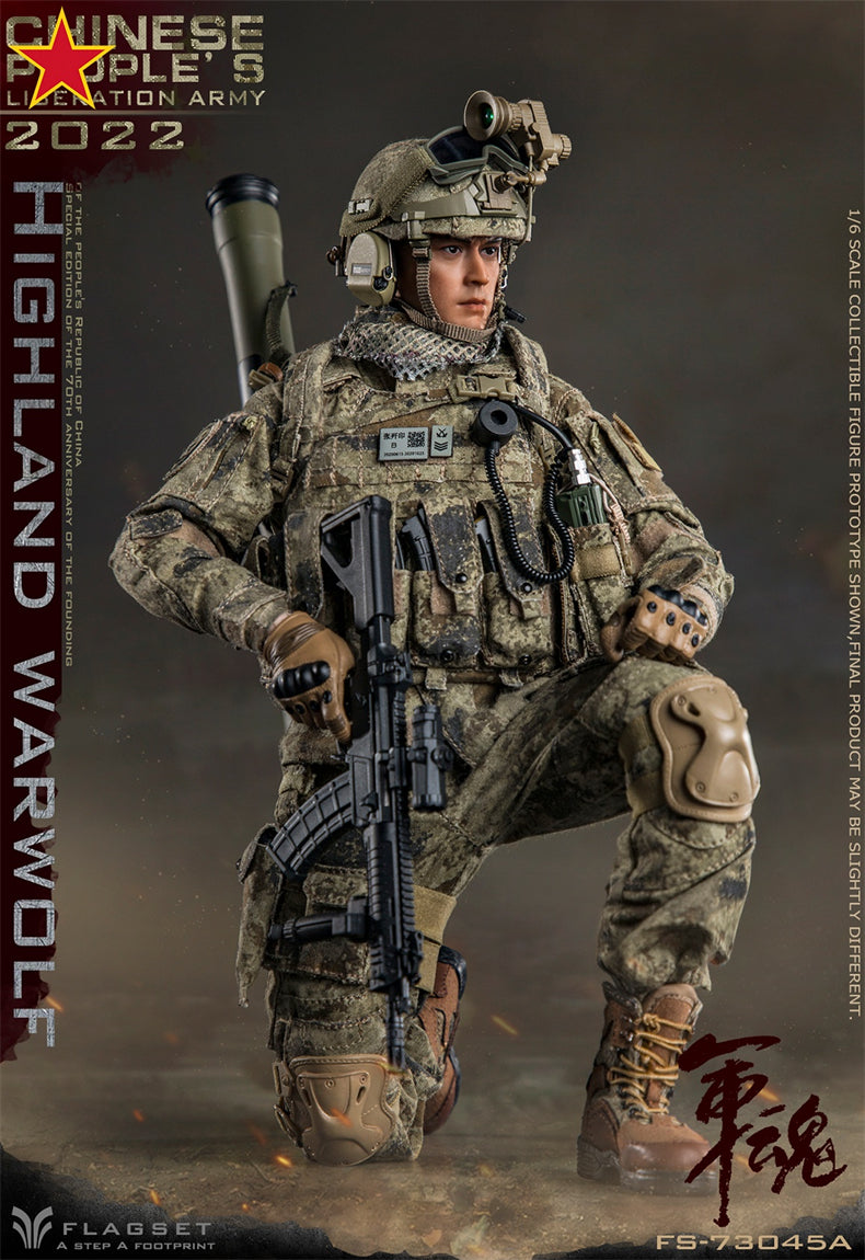 From Flagset, the Chinese People’s Liberation Army Highland Warwolf Attacker figure is highly detailed with amazing poseability. The 1/6 scale figure is dressed in a real fabric uniform and includes a wide selection of accessories. 