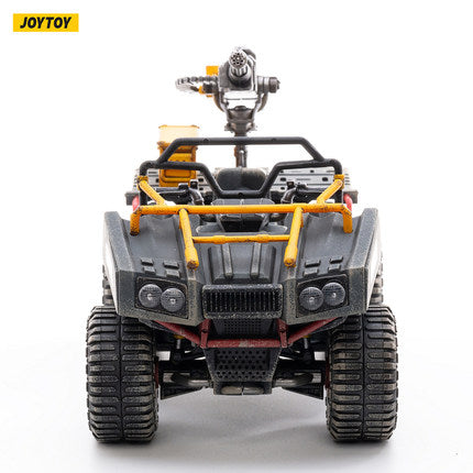 Joy Toy give your Battle for the Stars figures a lift into battle with the Wildcat ATV. JoyToy made in 1/18 scale, the Wildcat ATV lives up to the name with four big tread wheels and a large turret gun affixed to the back. This vehicle can carry a single figure.