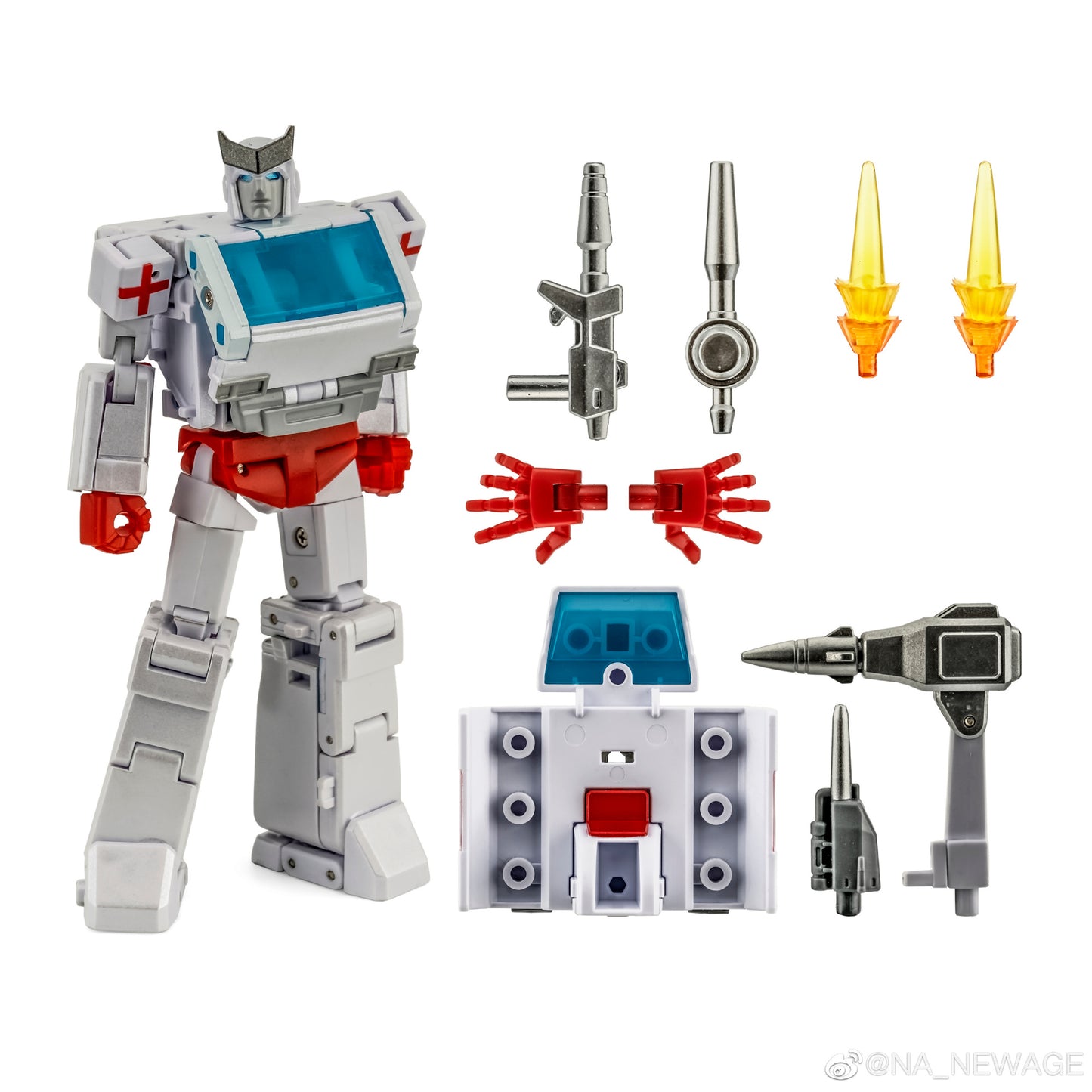 This ER 2.0 figure stands just under 4 inches tall and features some die-cast parts for a more durable and heavy feel. Several accessories are included for more display options.