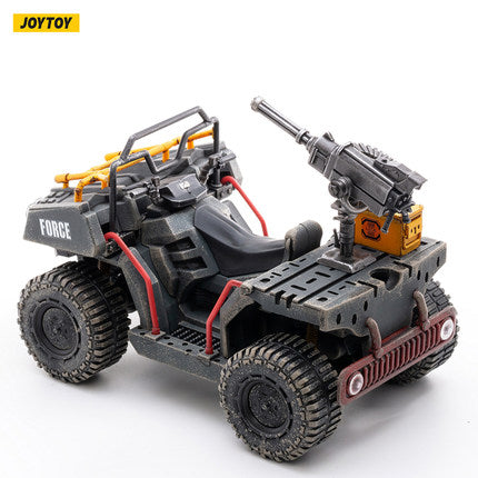 Joy Toy give your Battle for the Stars figures a lift into battle with the Wildcat ATV. JoyToy made in 1/18 scale, the Wildcat ATV lives up to the name with four big tread wheels and a large turret gun affixed to the back. This vehicle can carry a single figure.