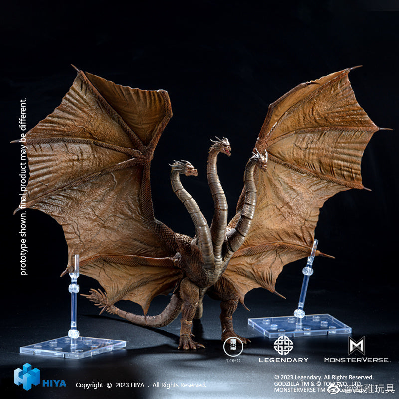 The Apex predator, A rival alpha to Godzilla. Now King Ghidorah from Godzilla: King of the Monsters (2019) joins Hiya Exquisite Basic! In the film Ghidorah is first seen frozen in Antarctic ice at Outpost 32. He was freed by Emma Russell and Alan Jonah's team as part of their plan to manipulate the Titans and renew the world's ecosphere.